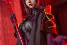 [Cosplay]木绵绵OwO – 斯卡哈 [17P]-美图岛