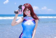 性感海边美女守望先锋cos美女图片-美图岛