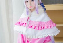 日本少女cos白丝美腿康娜卡姆依图片-美图岛