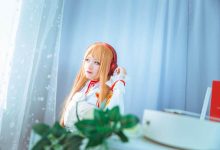 刀剑神域结成明日奈亚丝娜cos美腿写真图片-美图岛