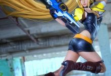 混血美女Cosplay莉莉少女咖啡枪朱诺埃蒙斯图片-美图岛