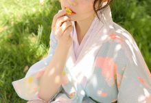 极品和服美女户外艺术性感写真-美图岛