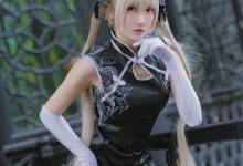 瓜希酱 NO.017 穹妹 黑旗袍 [14P-78MB]-美图岛