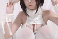 蜜汁猫裘 NO.048 白丝毛衣 [41P+1V-152MB]-美图岛