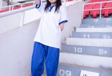 [BoBoSocks袜啵啵]NO.002 稚予-校服、贝壳头、白棉袜、裸足[13P+1V／2.99GB]-美图岛