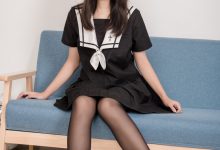 [SSA丝社]超清写真 No.135 甘子16的芳华少女长筒黑丝 [116P-1.61GB]-美图岛