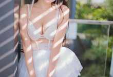 香草喵露露 - NO.40 杨枝甘露 白色纱裙 [48P1V-1.22GB]-美图岛