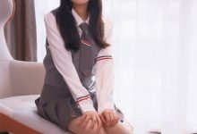 初夏女神 NO.021 沙沙 王心凌同款JK搭配JK小黑皮鞋[136P+1V／5.25GB]-美图岛