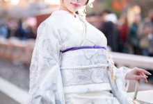 雨波 2024年1月 銀鈿和服 Silver Kimono [46P-250MB]-美图岛
