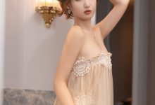 唐安琪《黄色薄纱轻透连衣长裙》原版写真 [82P-902MB]-美图岛