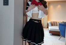 唐安琪性感黑色短裙拍摄花絮 [90P+2V-2.6G]-美图岛