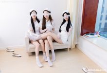 物恋传媒 No.2500 茯苓&泡泡&橙子-平底鞋、短白丝、护士服、白丝 [285P1V-9.97GB]-美图岛