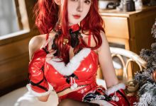 仙女月-红色圣诞兔[32P-839MB]-美图岛