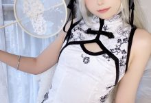 Quan冉有点饿 –  缘之空 穹妹旗袍自拍[27P-100.9M]-美图岛