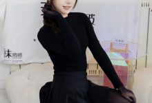 BoBoSocks袜啵啵 No.668 香菜-平底鞋、厚黑丝五指袜、黑丝手套 [179P1V-6.83GB]-美图岛