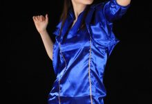 [王朝贵足]0021 室内套图 宣萱窈窕气质空姐制服灰丝黑色高跟系列B-美图岛