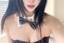 柒柒要乖哦 – VOL.097 黑色兔女郎自拍-美图岛