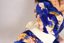 [王朝贵足]0031 室内套图 宣萱东瀛风情日式蓝色和服肉色丝袜系列B-美图岛